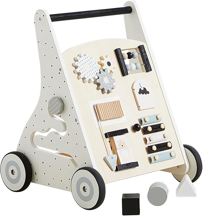 Beright Wooden Baby Walker Push and Pull Learning Activity Walker Kids’ Activity Toy Multiple A... | Amazon (US)