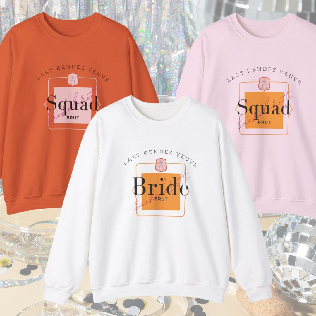 BACHELORETTE PARTY SWEATSHIRTS Veuve Before Vows Last Rendez Veuvewine Bachelorette Party Matchin... | Etsy (US)