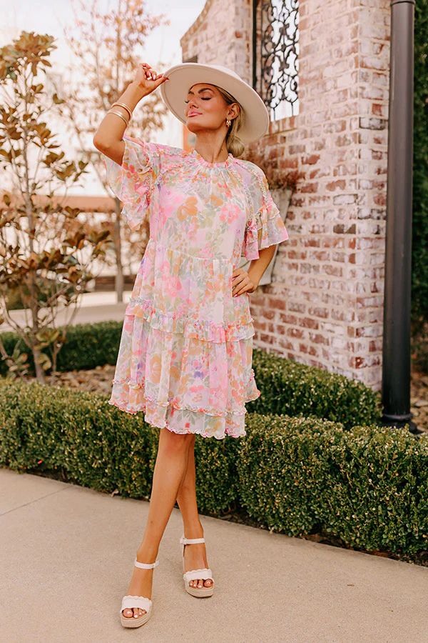 Sweet Blossom Ruffle Mini Dress | Impressions Online Boutique