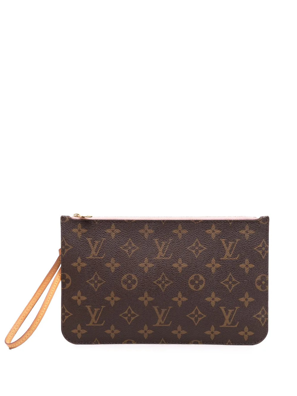 Louis Vuitton Pre-Owned 2016 Monogram Neverfull Pochette pouch - Brown | Farfetch Global