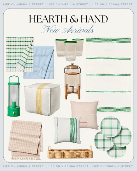 Loving these new arrivals from Hearth & Hand at Target! These home decor and entertaining finds bring all the spring and summer inspiration! Includes spring throw blankets, picnic accessories, cute spring throw pillows, plaid plates, woven baskets, drink dispensor, striped ottoman pouf, rechargeable lantern and more!
.
#ltkhome #ltkfindsunder50 #ltkfindsunder100 #ltkstyletip #ltksalealert Target home decor, budget home decor, spring decorating ideas

#LTKfindsunder50 #LTKhome #LTKSeasonal