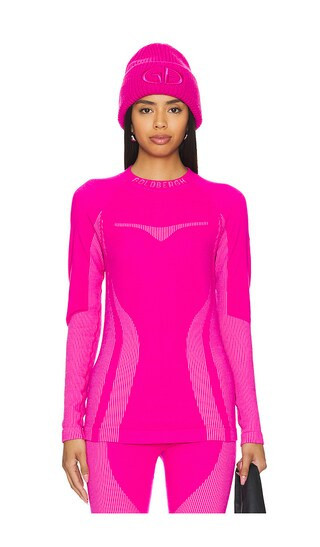 Goldbergh Slick Thermal Base Layer Top in Fuchsia. - size S/M | Revolve Clothing (Global)