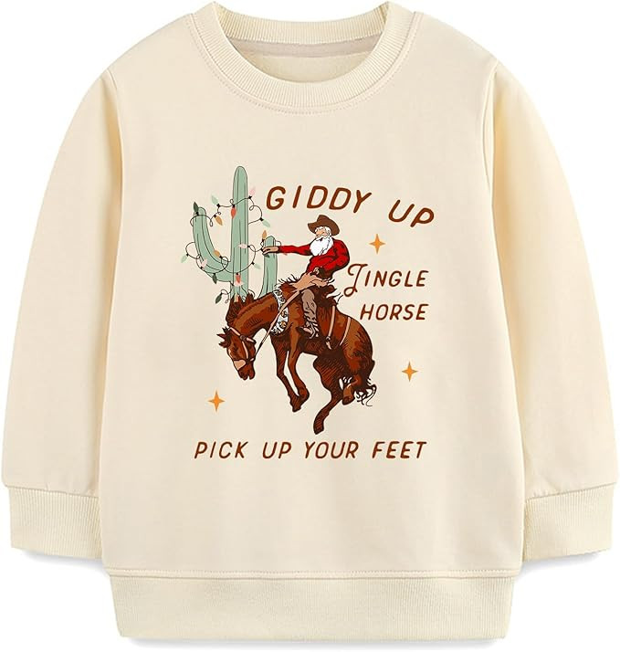 Boys Girls Christmas Sweatshirt Ugly Xmas Long Sleeve Toddler Kids Tops Truck Elk Pullover for 2-... | Amazon (US)