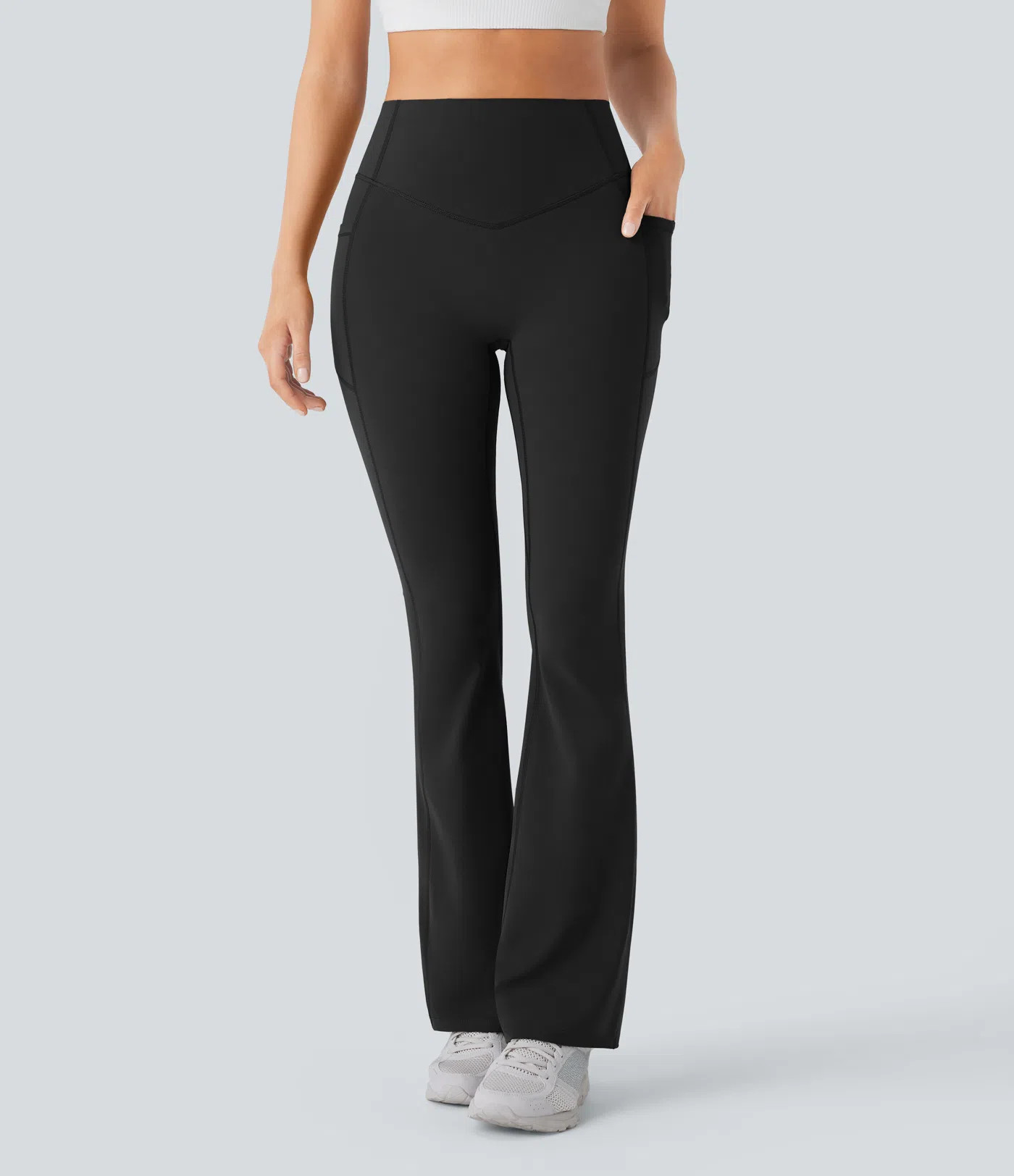 Women’s Halara UltraSculpt™ High Waisted Scrunch Butt Lifting Tummy Control Pocket Shaping Yo... | HALARA