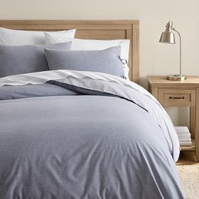 Chambray Organic Duvet Cover | Pottery Barn Teen