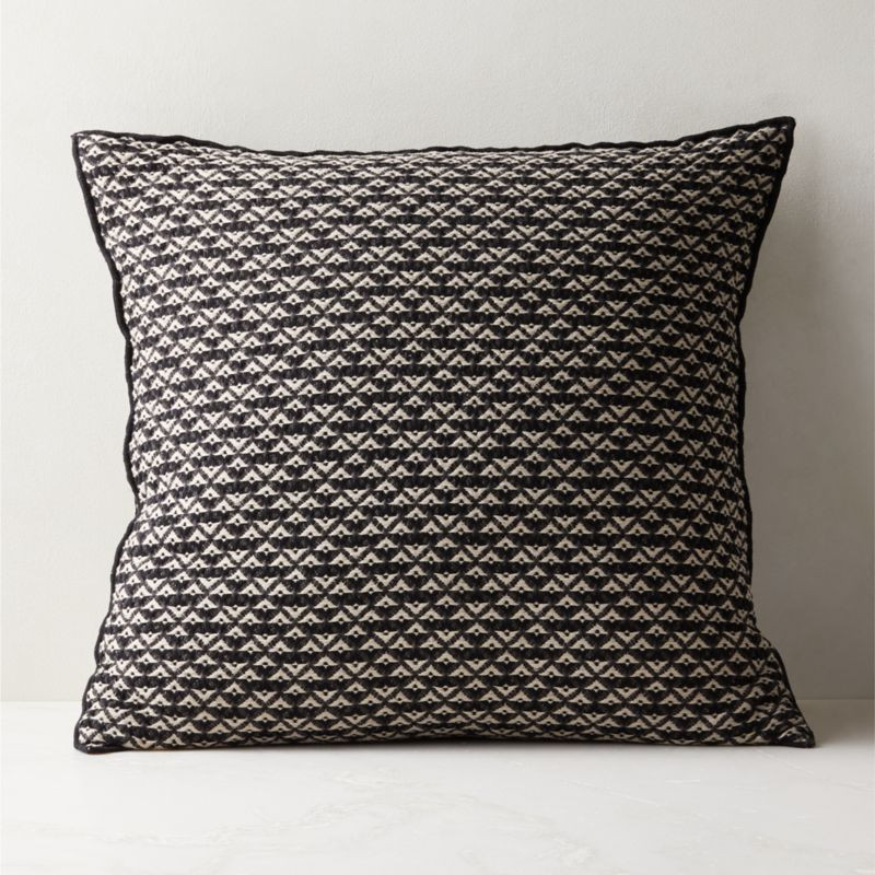 23" Lagos Organic Cotton Modern Throw Pillow With Feather-Down Insert | CB2 | CB2