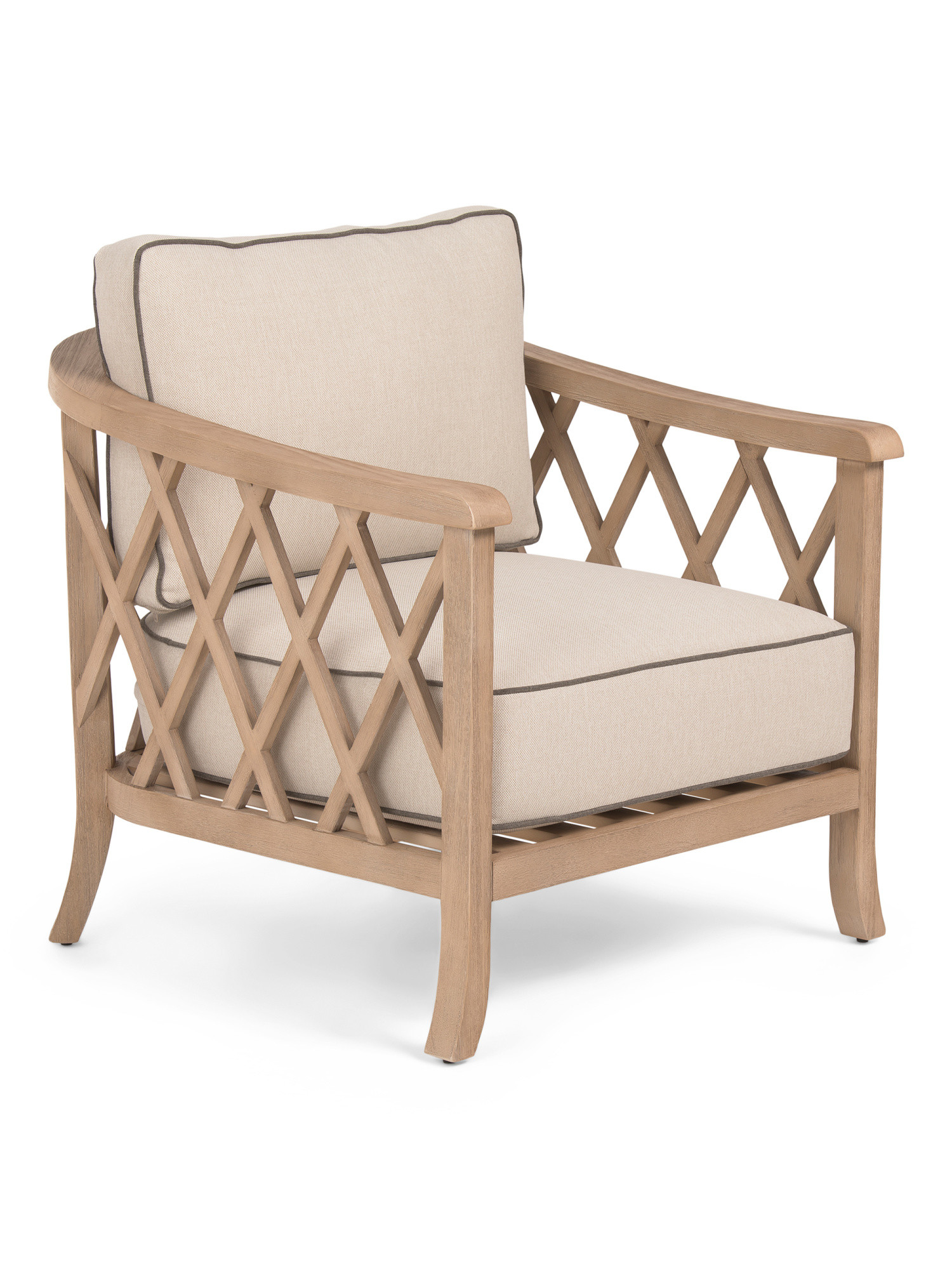 28x27 Outdoor Eucalyptus Wood Accent Chair | TJ Maxx