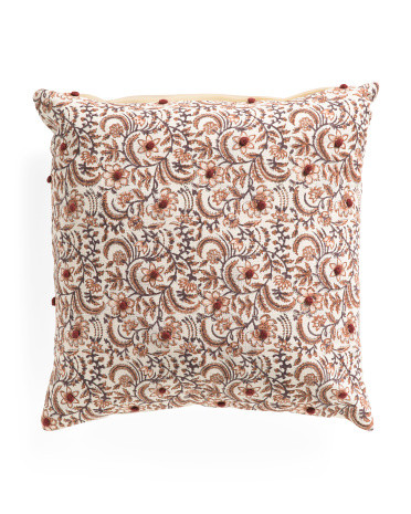 20x20 Print Feather Filled Pillow | TJ Maxx