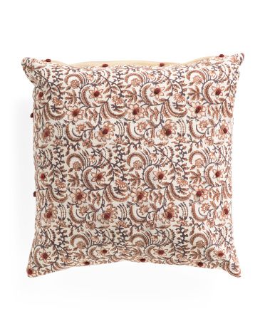 20x20 Print Feather Filled Pillow | TJ Maxx