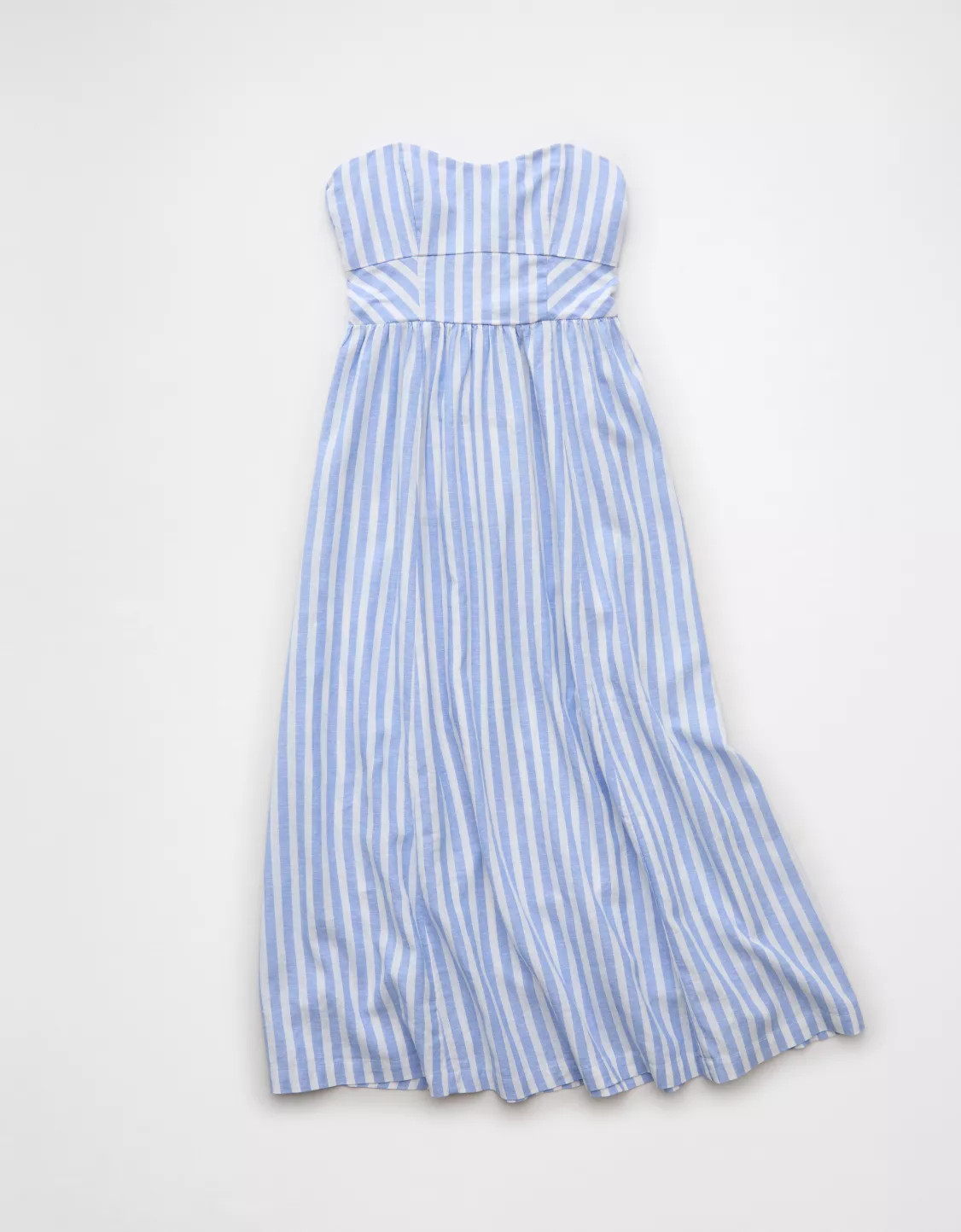 AE Strapless Corset Midi Dress | American Eagle Outfitters (US & CA)
