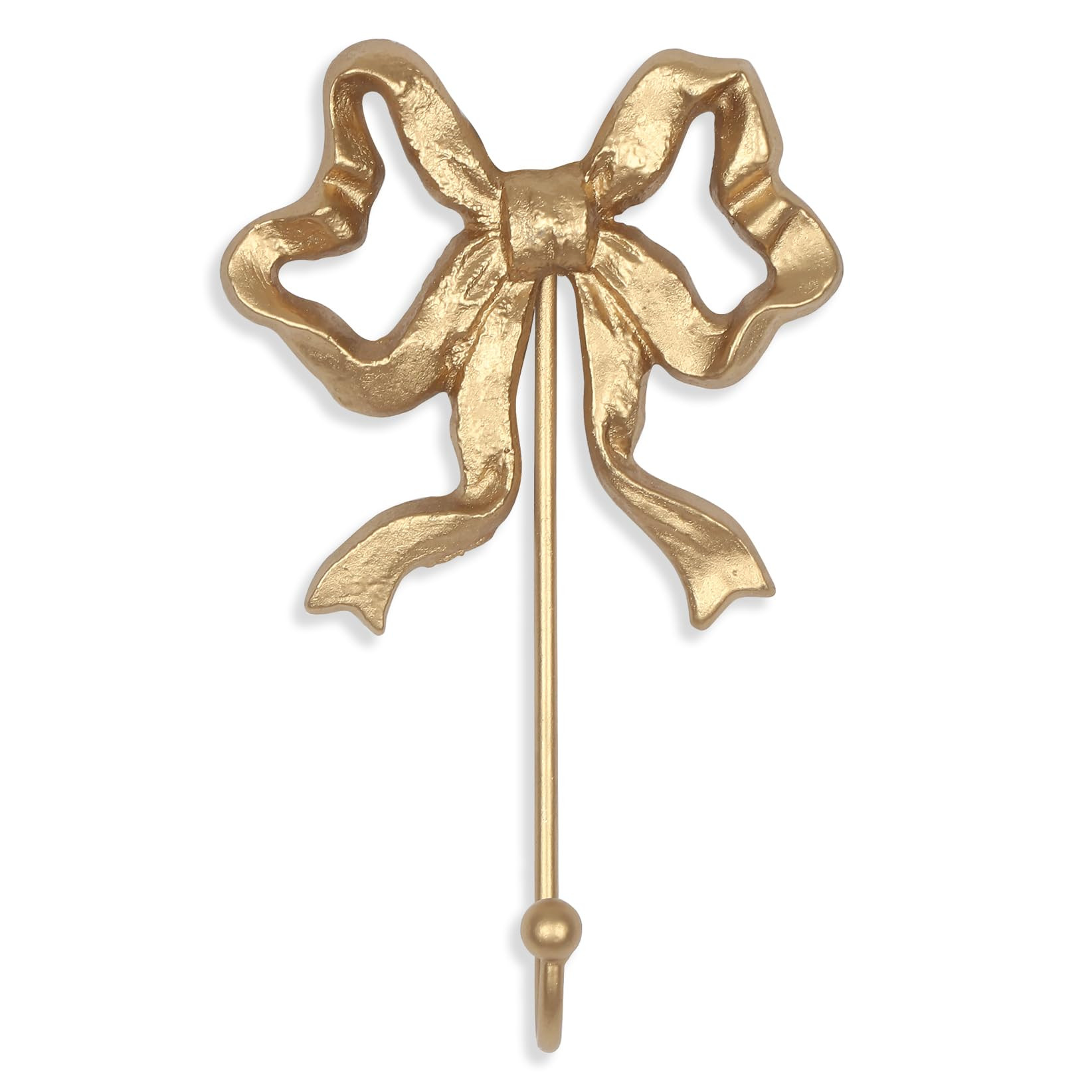 Single Bow Hook,Wall Mounted Functional Hook,Antique Gold Cast Iron Hooks for Coats,Hats,Bags, Ba... | Amazon (US)