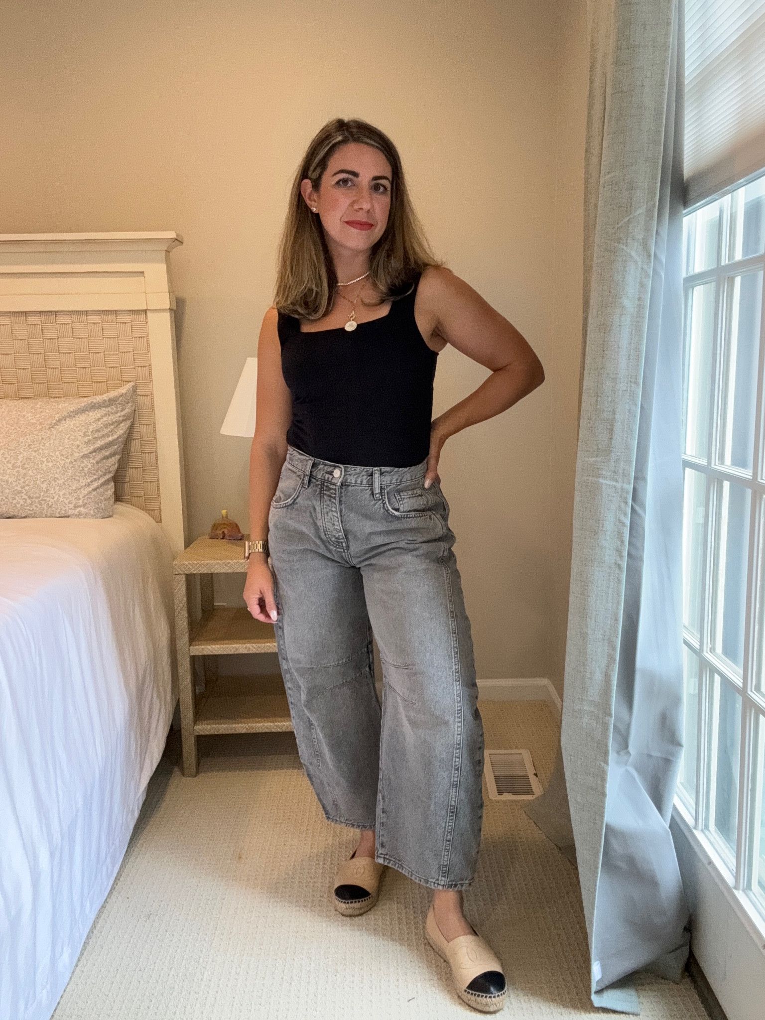 Barrel jeans for petites that are under $100! This is a size 26short. I recommend sizing down! 

#LTKStyleTip #LTKFindsUnder100