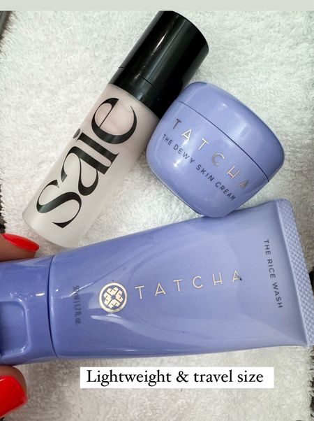 Tatcha rice wash and dewy cream works perfectly!! The saie beauty gel goes on my cheeks to act as a primer for foundation or alone for glowing skin 
Sephora sale 


#LTKbeauty #LTKover40 #LTKxSephora