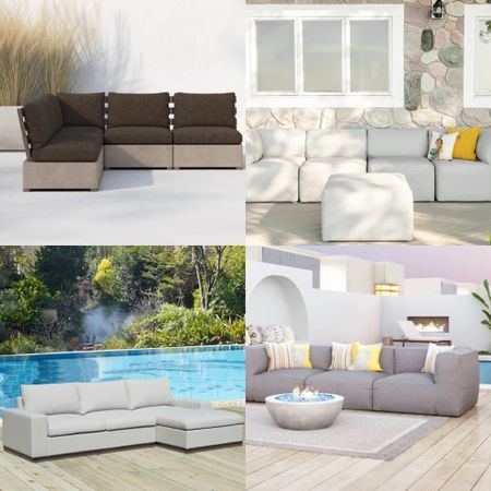 Love these upholstered outdoor sofas that bring indoor comfort and sophistication to elevate any backyard. Now on sale! 

#LTKsalealert #LTKhome #LTKSeasonal