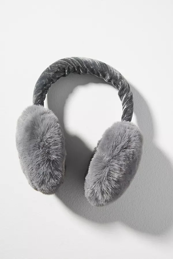 Velvet Fuzzy Earmuffs | Anthropologie (UK)
