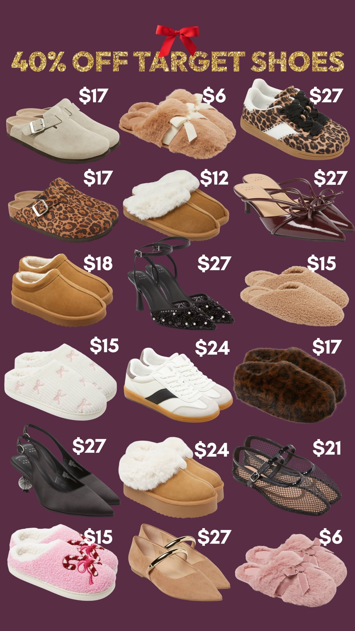 Target 40% off of shoes and slippers!! 

#LTKGiftGuide #LTKCyberWeek #LTKHoliday