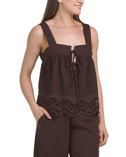 Linen Blend Tank Top | TJ Maxx