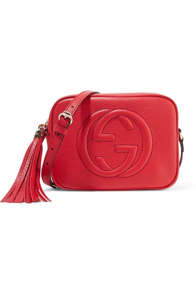 Gucci - Soho Disco Textured-leather Shoulder Bag - one size | NET-A-PORTER (UK & EU)