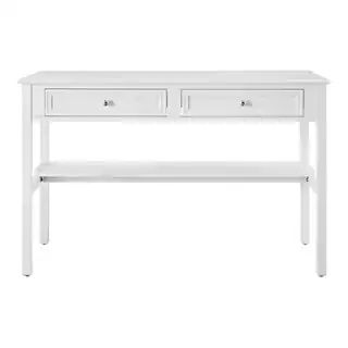 Home Decorators Collection Bradstone 47.80 in. White Writing Desk JS-3429-A - The Home Depot | The Home Depot