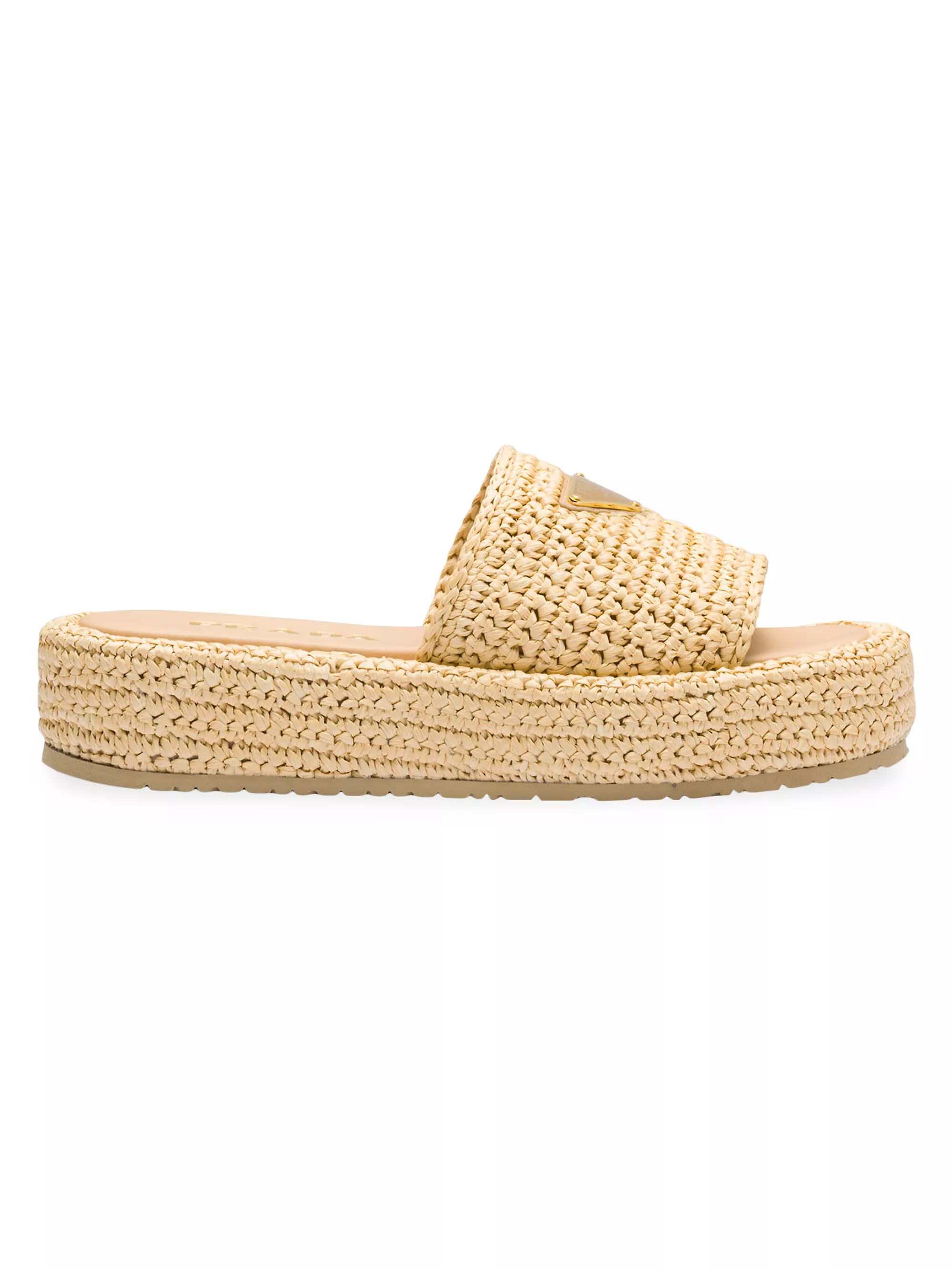 Crochet Flatform Slides | Saks Fifth Avenue