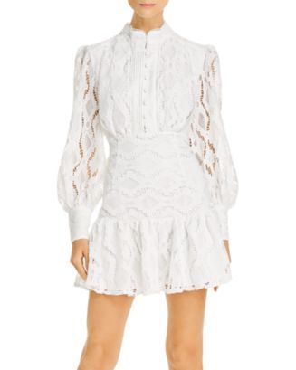 Remy Lace Long Sleeve Mini Dress | Bloomingdale's (US)