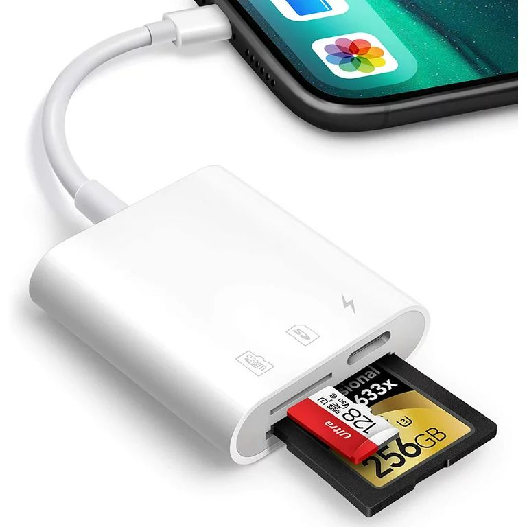 Younghome SD Card Reader for iPhone iPad,Trail Game Camera Micro SD Card Reader Viewer,SLR Camera... | Walmart (US)