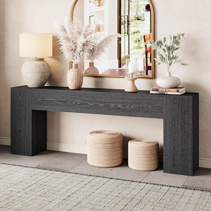 Black Entryway Table for Living Room, 86 Inch Console Table | Amazon (US)
