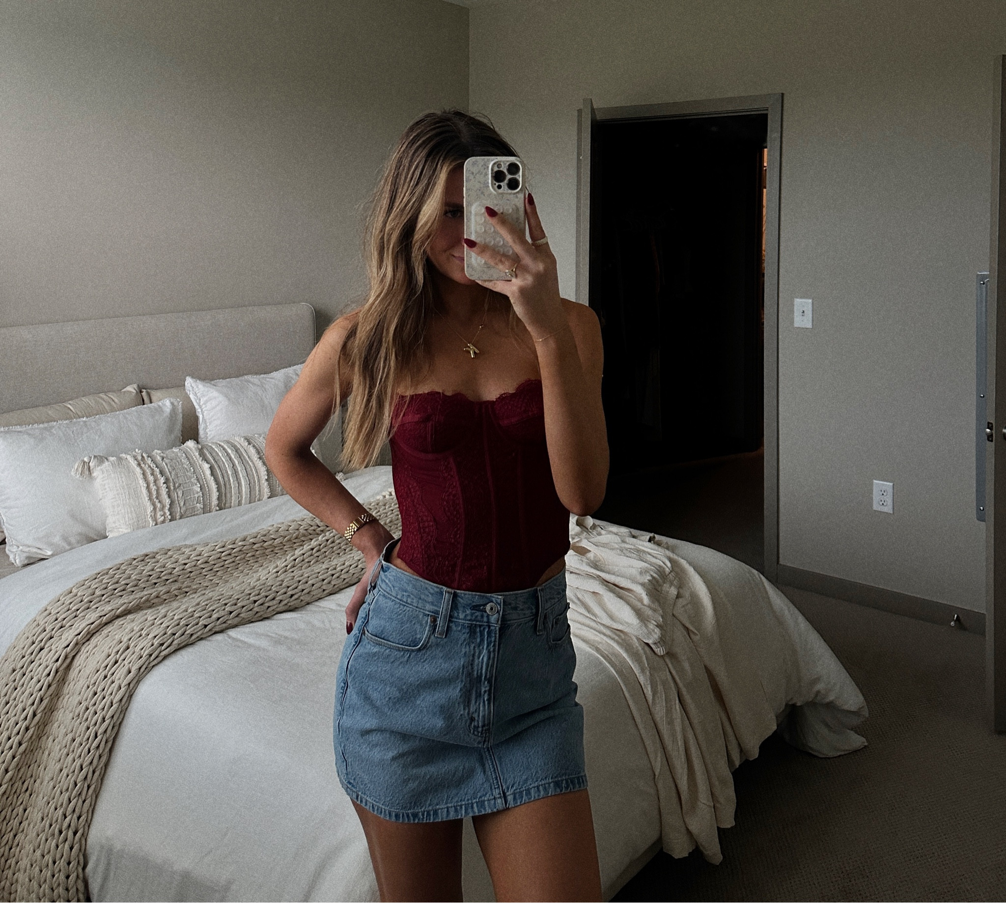 burgundy + denim this fall ❤️‍🔥

#LTKFallSale #LTKSeasonal #LTKFindsUnder50