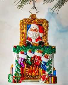 2019 Fireside Christmas Ornament | Horchow