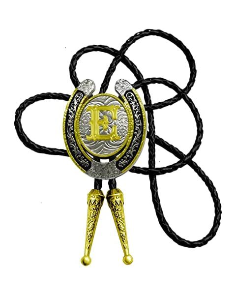 HUABOLA CALYN Bolo tie for Men Western Cowboy Leather Necktie Initial Letter ABCDJMR to Y Bolo ti... | Amazon (US)