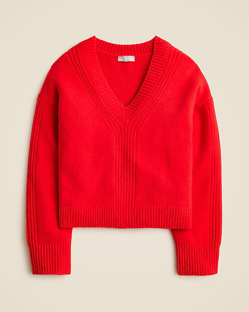 Relaxed V-neck sweater in Supersoft yarn | J. Crew US