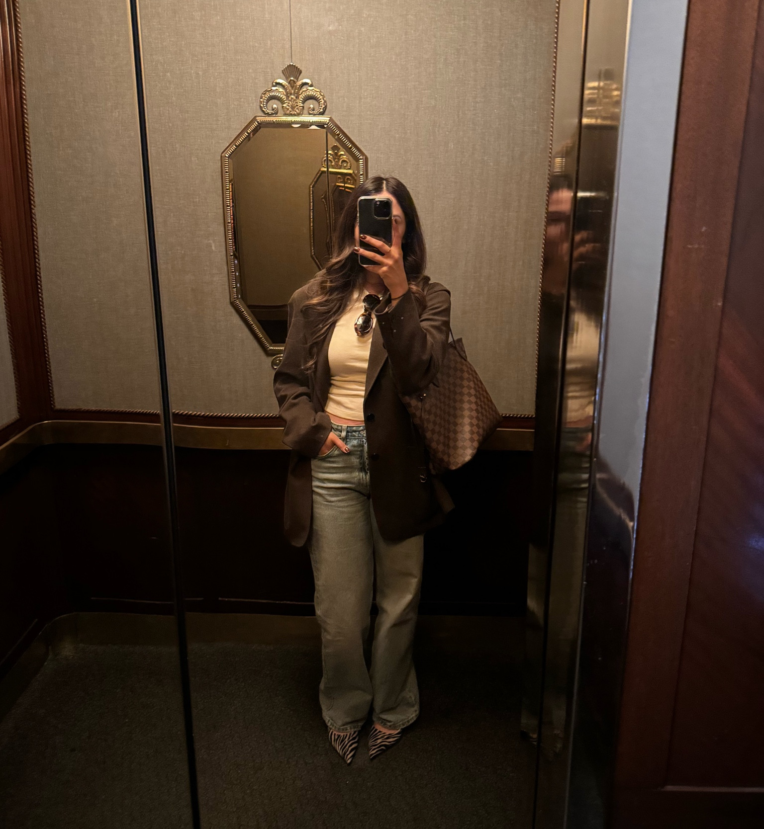 Business casual #ootd #blazeroutfit #casualstyle 