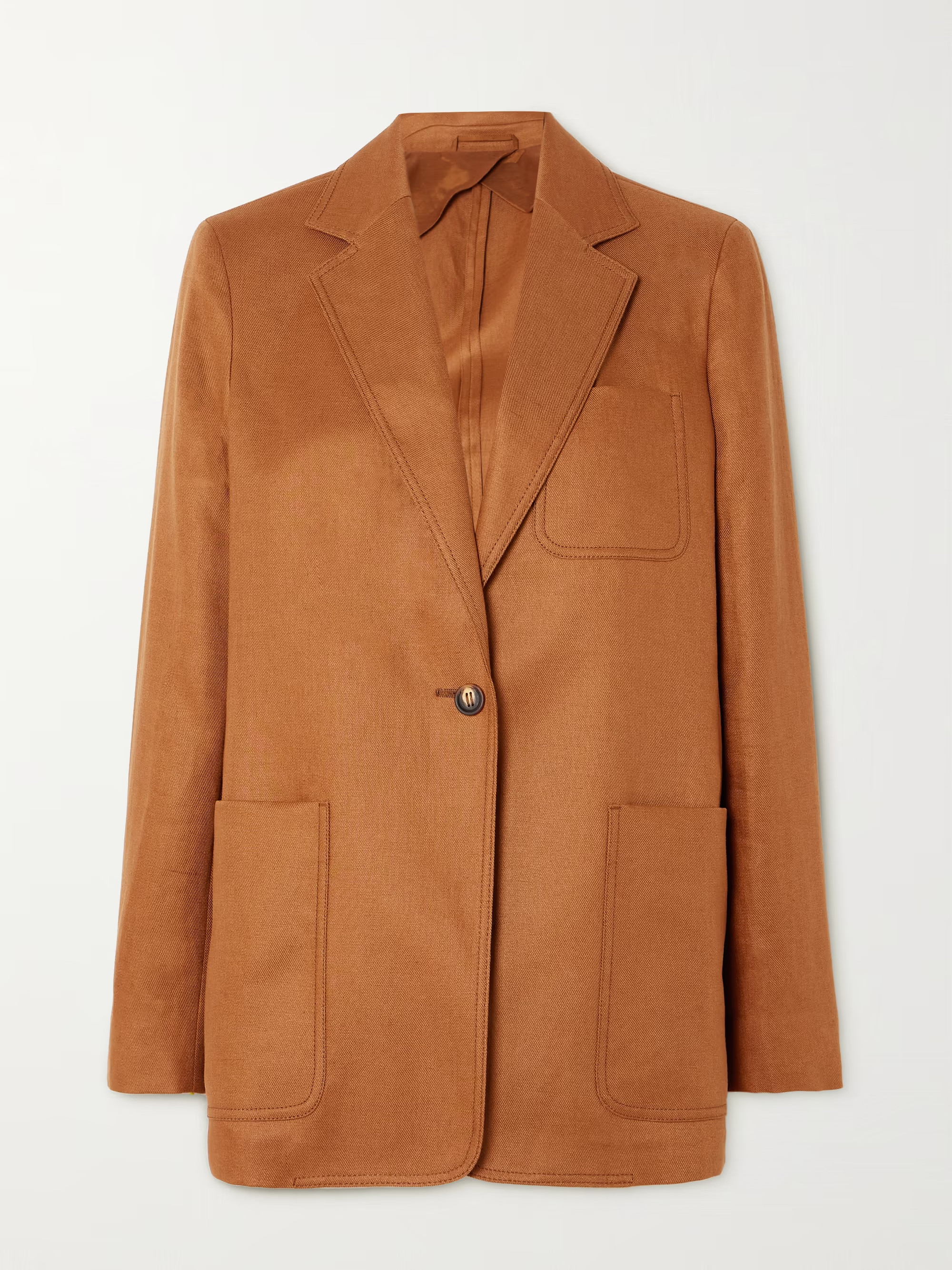 MAX MARA Boemia linen-twill blazer | NET-A-PORTER | NET-A-PORTER (US)