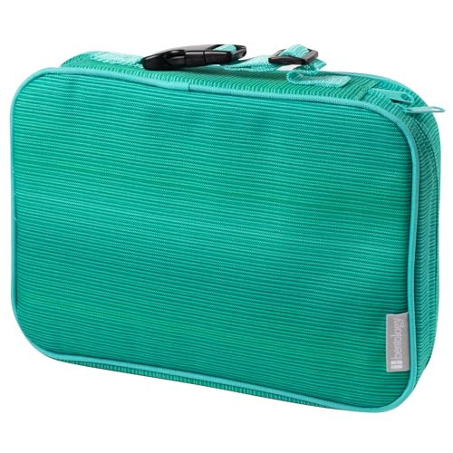 Bentology Lunch Box for Girls-Kids Insulated, Durable Lunchbox Tote Bag Fits Bento Boxes, Containers, Jars & Water Bottles- Reusable School Lunch Sleeve Keeps Food Hotter or Colder Longer- Turquoise | Amazon (US)