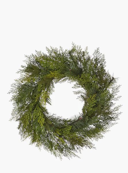 28" Mixed Greenery Wreath | The Style Edit Collective