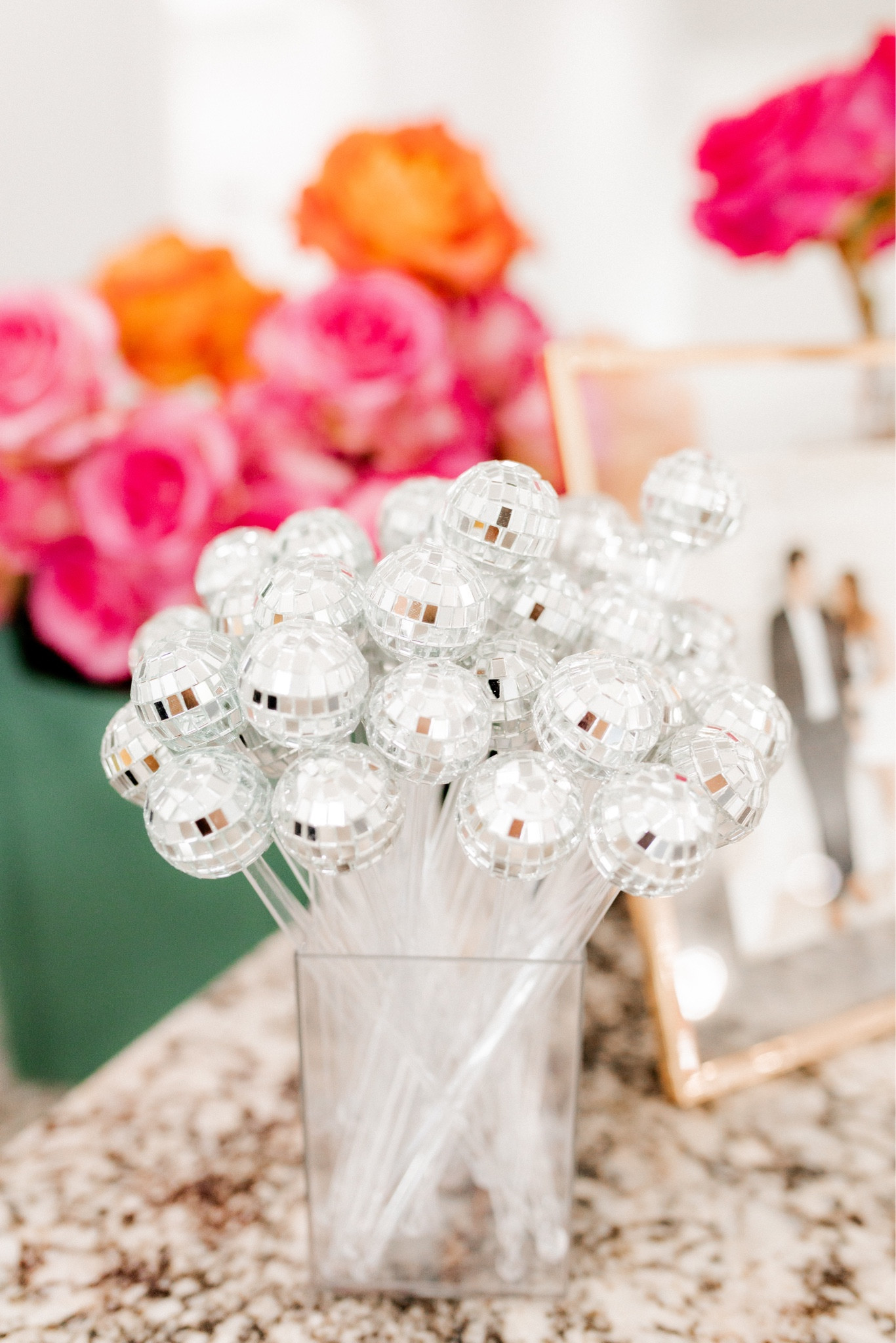 Disco ball drink stirrers for our wedding bar!

#LTKwedding #LTKsalealert #LTKparties