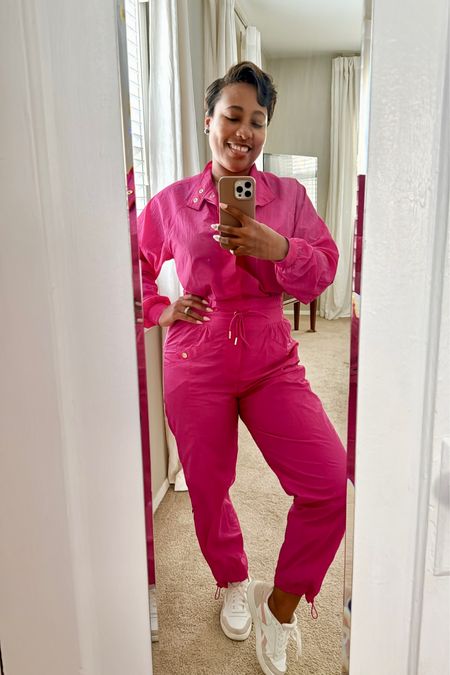 Colorful spring travel outfit 


Pink jumpsuit 
Workout outfit 


#LTKSeasonal #LTKtravel #LTKfitness