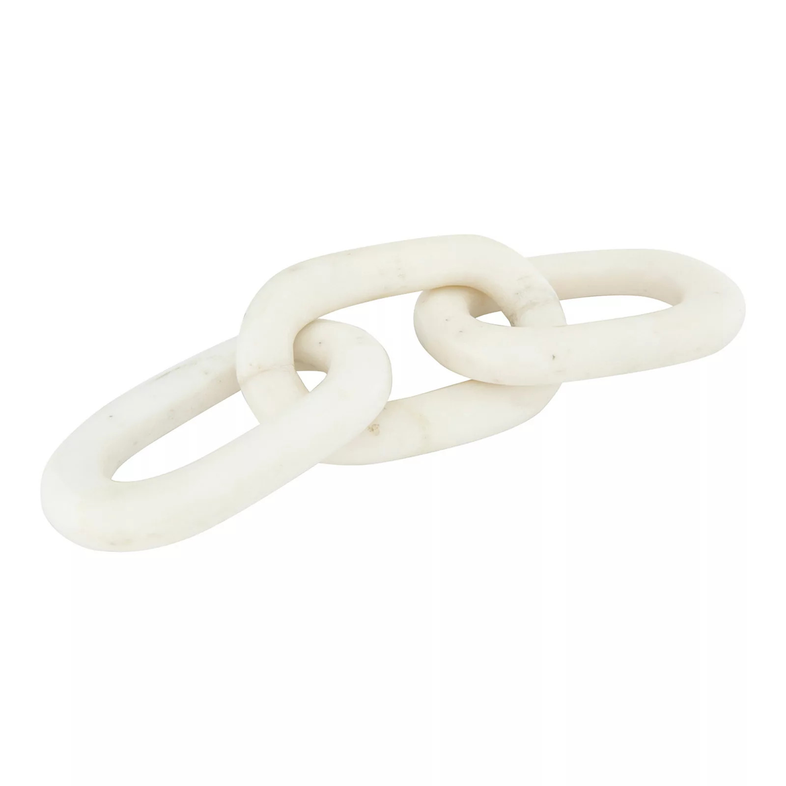 Storied Home Marble Chain Link Figurine, White | Kohl's