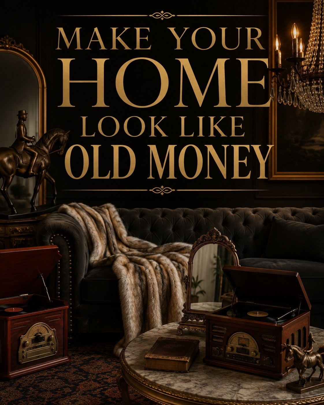 Old money style isn’t about chasing trends—it’s about choosing pieces that look collected, storied, and quietly expensive. Think rich upholstery, faux fur, equestrian accents, vintage-inspired record players, ornate mirrors, and warm brass details that give your home instant character. These Amazon finds make it easy to get that inherited-estate look without the inherited-estate budget.

#AmazonFinds #OldMoneyAesthetic #ClassicHomeDecor #LuxuryForLess #TraditionalInteriors #VintageInspired #MoodyHome #EquestrianDecor #TimelessStyle #AmazonHome #CollectedHome #DesignerLook #HomeDecorInspo #ElegantLiving #callsigndesign
