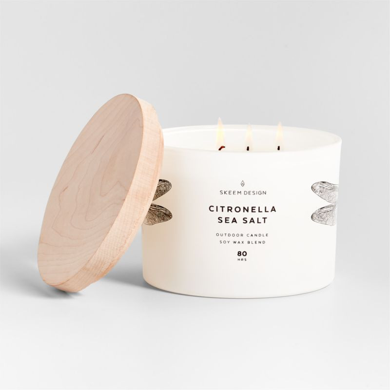 Skeem Sea Salt Citronella Candle | Crate & Barrel | Crate & Barrel