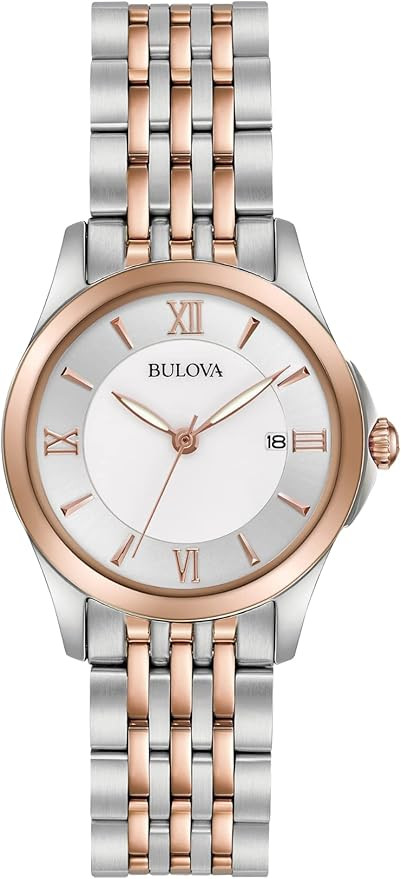 Bulova Montre classique pour femme avec cadran en nacre bicolore | Amazon (FR)