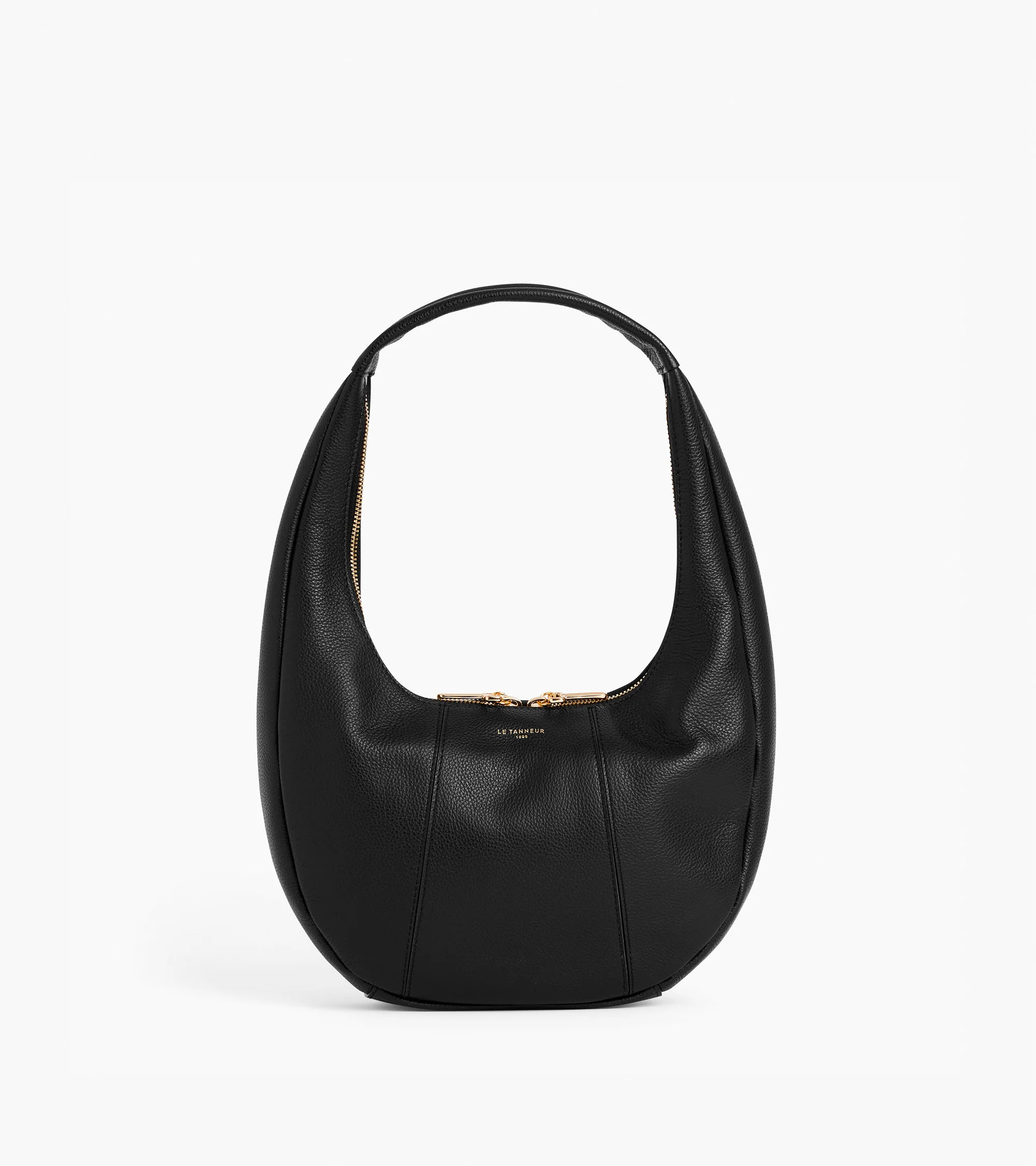 Juliette medium hobo bag in grained leather | Le Tanneur