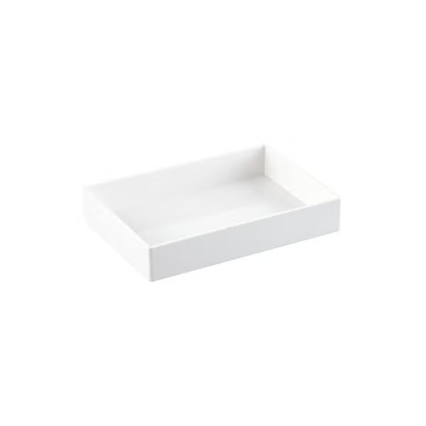 Poppin Medium Accessory Tray White | The Container Store