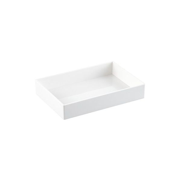 Poppin Medium Accessory Tray White | The Container Store