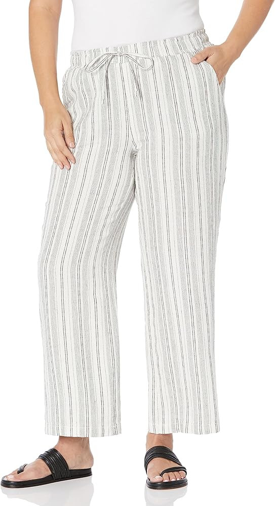 Briggs New York Women's Linen Pull on Wide Leg Pant | Amazon (US)