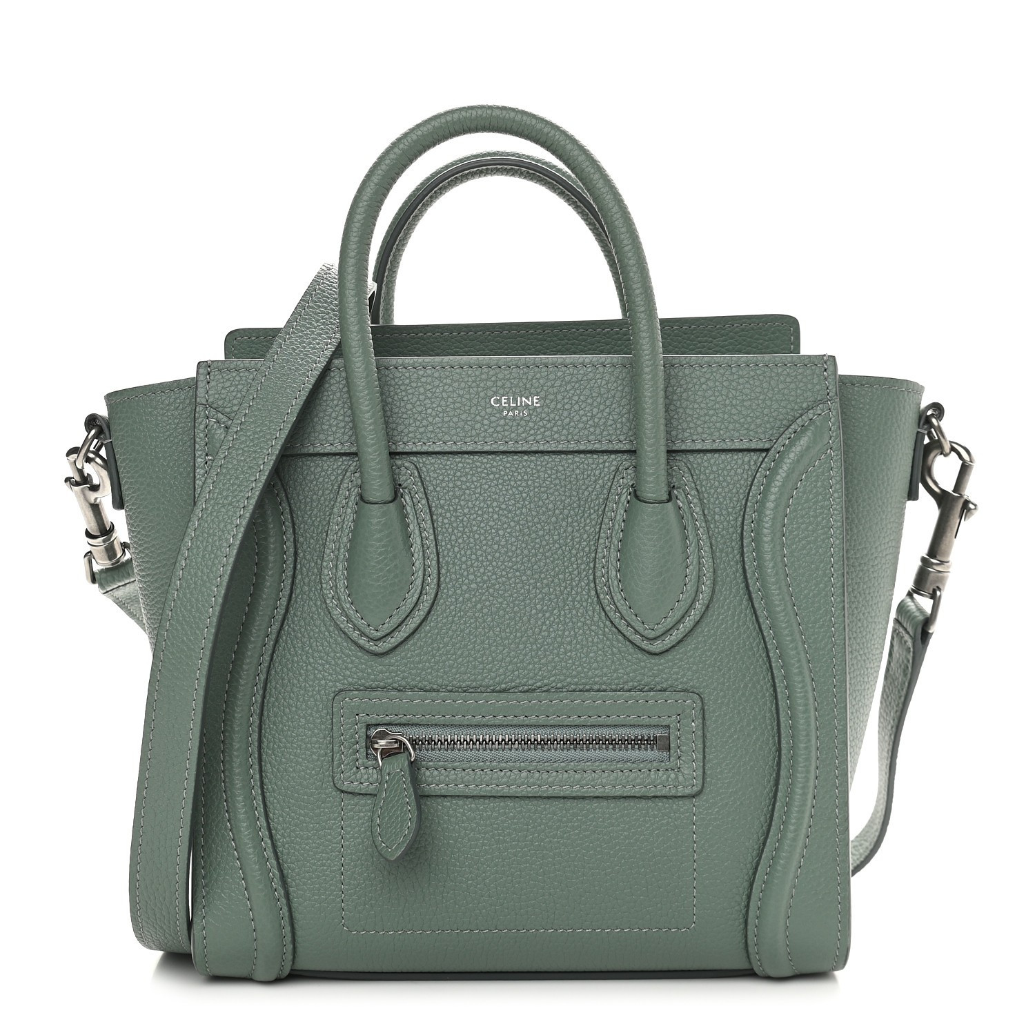 CELINE

Drummed Calfskin Nano Luggage Caladon | Fashionphile