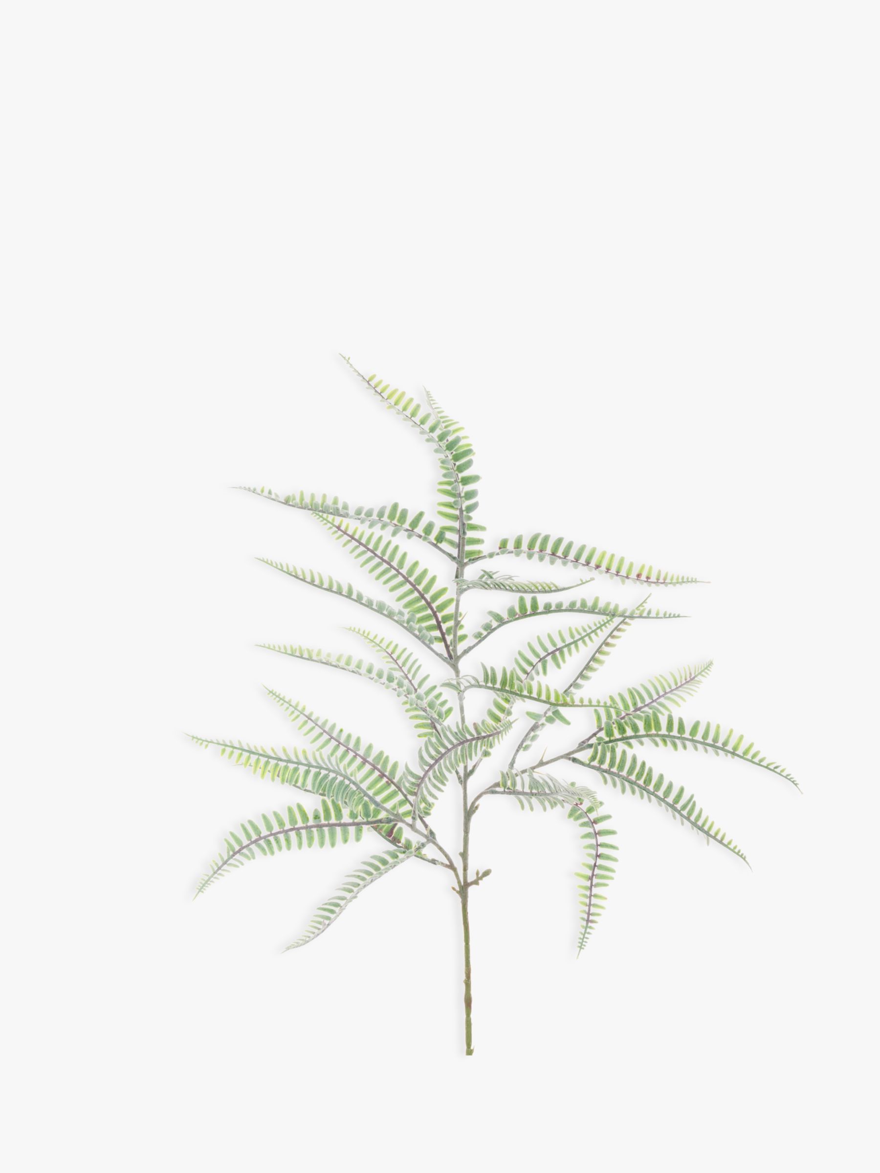 Floralsilk Artificial Fern Leaf, Grey/Green | John Lewis (UK)