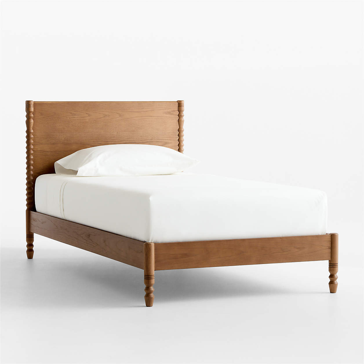 Jack Hazelnut Ash Wood Kids Full Bed | Crate & Kids | Crate & Barrel