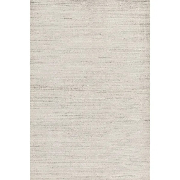 Handmade Hand-Knotted Wool Ivory/White Rug | Wayfair North America