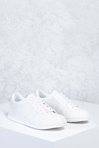 Perforated Faux Leather Sneakers | Forever 21 (US)